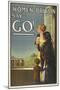 Women Of Britain Say - "GO!" British Patriotic Poster Urging Men To Volunteer-null-Mounted Giclee Print