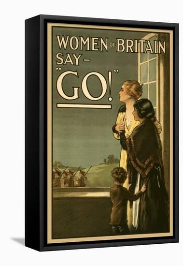Women of Britain Say Go!-Kealey-Framed Stretched Canvas