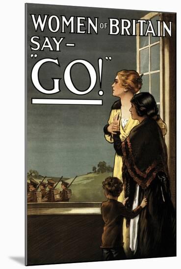 Women of Britain Say Go!-Kealey-Mounted Art Print