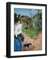 Women of Brittany and Calf, 1888-Paul Gauguin-Framed Giclee Print