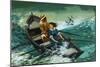 Women of Courage: The Rowboat Rescue. Grace Darling-Peter Jackson-Mounted Giclee Print