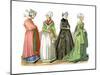 Women of Nuremberg, Germany, 16th Century-Edward May-Mounted Giclee Print