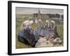 Women of Plougastel at the Pardon of Notre-Dame de La Palud, 1903-Charles Cottet-Framed Giclee Print