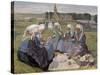 Women of Plougastel at the Pardon of Notre-Dame de La Palud, 1903-Charles Cottet-Stretched Canvas