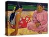 Women of Tahiti, on the Beach, 1891-Paul Gauguin-Stretched Canvas