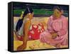 Women of Tahiti, on the Beach, 1891-Paul Gauguin-Framed Stretched Canvas