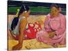 Women of Tahiti, on the Beach, 1891-Paul Gauguin-Stretched Canvas