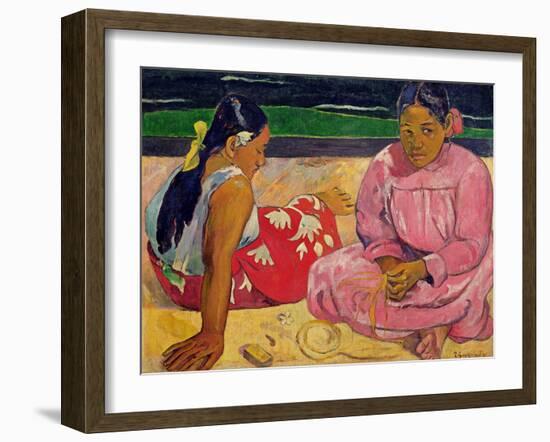 Women of Tahiti, on the Beach, 1891-Paul Gauguin-Framed Giclee Print