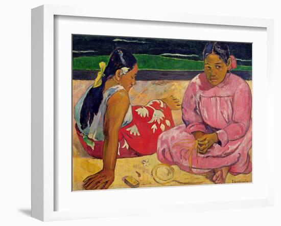 Women of Tahiti, on the Beach, 1891-Paul Gauguin-Framed Giclee Print