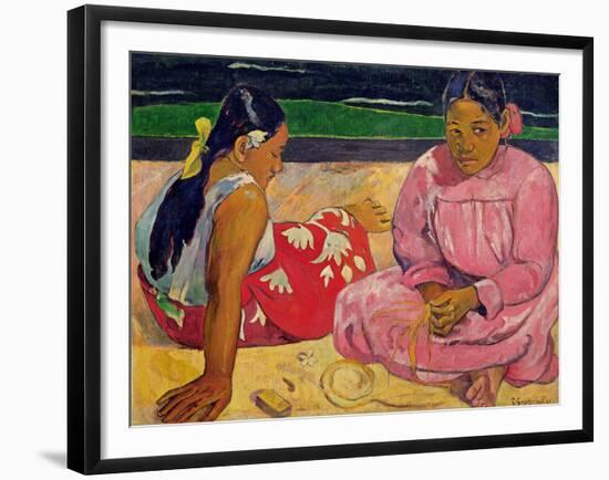 Women of Tahiti, on the Beach, 1891-Paul Gauguin-Framed Giclee Print