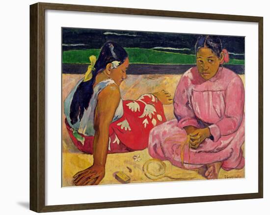 Women of Tahiti, on the Beach, 1891-Paul Gauguin-Framed Giclee Print