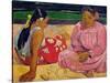 Women of Tahiti, on the Beach, 1891-Paul Gauguin-Stretched Canvas