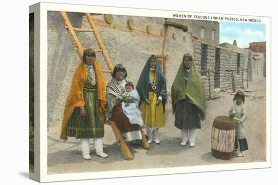 Women of Tesuque Pueblo, New Mexico-null-Stretched Canvas