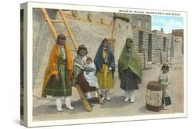 Women of Tesuque Pueblo, New Mexico-null-Stretched Canvas