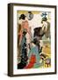 Women of the Gay Quarters, Late 18th or Early 19th Century-Torii Kiyonaga-Framed Giclee Print