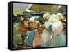 Women of Valencia At the Beach, 1915-Joaquín Sorolla y Bastida-Framed Stretched Canvas