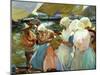 Women of Valencia At the Beach, 1915-Joaquín Sorolla y Bastida-Mounted Giclee Print