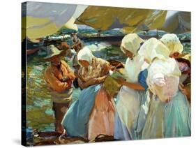 Women of Valencia At the Beach, 1915-Joaquín Sorolla y Bastida-Stretched Canvas