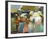 Women of Valencia At the Beach, 1915-Joaquín Sorolla y Bastida-Framed Giclee Print