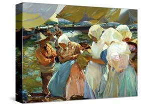 Women of Valencia At the Beach, 1915-Joaquín Sorolla y Bastida-Stretched Canvas