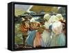 Women of Valencia At the Beach, 1915-Joaquín Sorolla y Bastida-Framed Stretched Canvas