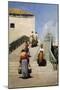 Women on a Bridge in Venice, 1869-Vincenzo Cabianca-Mounted Giclee Print