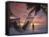 Women on Beach, Ari Atoll, White Sands Island-Angelo Cavalli-Framed Stretched Canvas