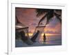 Women on Beach, Ari Atoll, White Sands Island-Angelo Cavalli-Framed Photographic Print