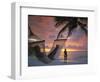 Women on Beach, Ari Atoll, White Sands Island-Angelo Cavalli-Framed Photographic Print