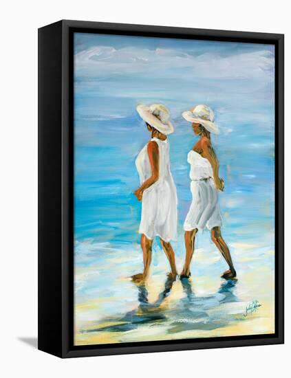 Women on Beach I-Julie DeRice-Framed Stretched Canvas