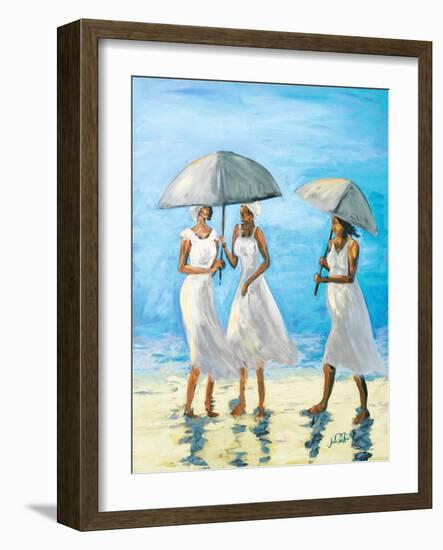 Women on Beach II-Julie DeRice-Framed Art Print