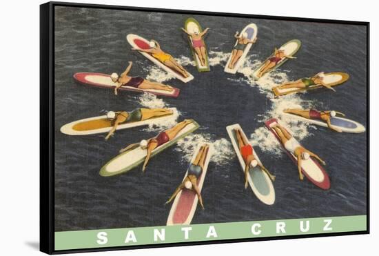 Women on Paddleboards, Sana Cruz-null-Framed Stretched Canvas