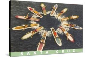 Women on Paddleboards, Sana Cruz-null-Stretched Canvas