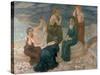 Women on the Beach, 1908-Kosjma Ssergej Petroff-Wodkin-Stretched Canvas