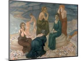 Women on the Beach, 1908-Kosjma Ssergej Petroff-Wodkin-Mounted Giclee Print