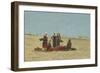 Women on the Beach at Berck, 1881-Eugene Louis Boudin-Framed Giclee Print