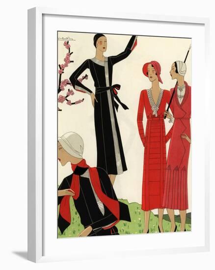 Women on the golf course in spring, 1931.-null-Framed Giclee Print