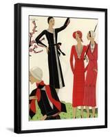 Women on the golf course in spring, 1931.-null-Framed Giclee Print