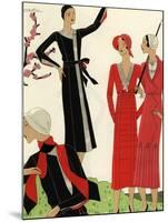 Women on the golf course in spring, 1931.-null-Mounted Giclee Print
