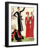 Women on the golf course in spring, 1931.-null-Framed Giclee Print