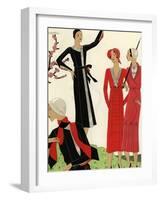 Women on the golf course in spring, 1931.-null-Framed Giclee Print