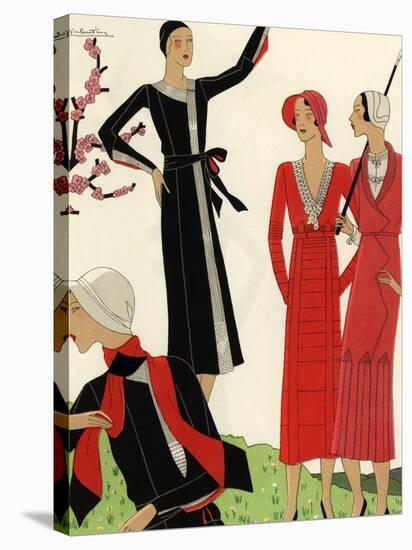Women on the golf course in spring, 1931.-null-Stretched Canvas
