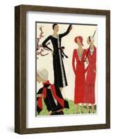 Women on the golf course in spring, 1931.-null-Framed Giclee Print