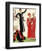 Women on the golf course in spring, 1931.-null-Framed Giclee Print