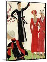 Women on the golf course in spring, 1931.-null-Mounted Giclee Print