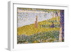 Women on the River Bank-Georges Seurat-Framed Giclee Print