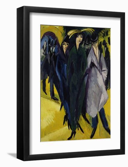 Women on the Street I-Ernst Ludwig Kirchner-Framed Art Print