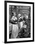 Women Operatives Tending Power Looms in a Yorkshire Woollen Mill, 1883-null-Framed Giclee Print