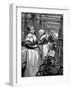 Women Operatives Tending Power Looms in a Yorkshire Woollen Mill, 1883-null-Framed Giclee Print