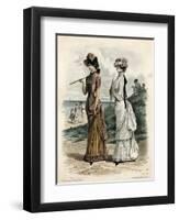 Women Outdoors 1881-null-Framed Art Print